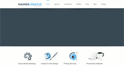 Desktop Screenshot of hainescreativeagency.com